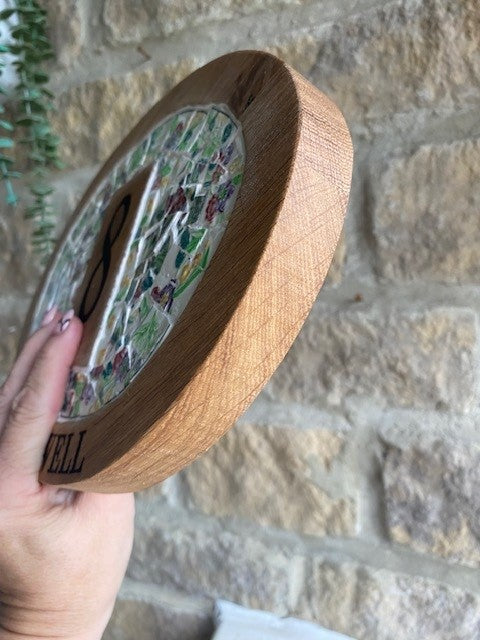 Oak door plaque