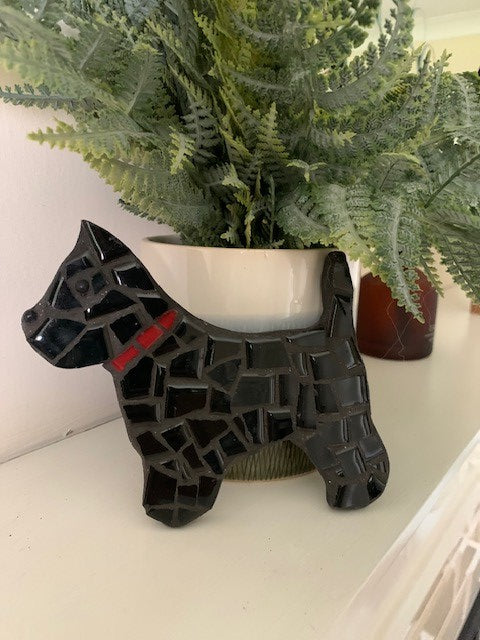 Mosaic Scottie dog