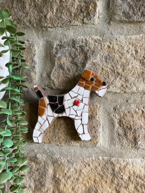 Fox terrier mosaic