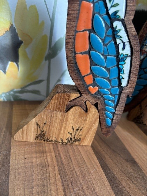 Mosaic Kingfisher - 3 SIZES