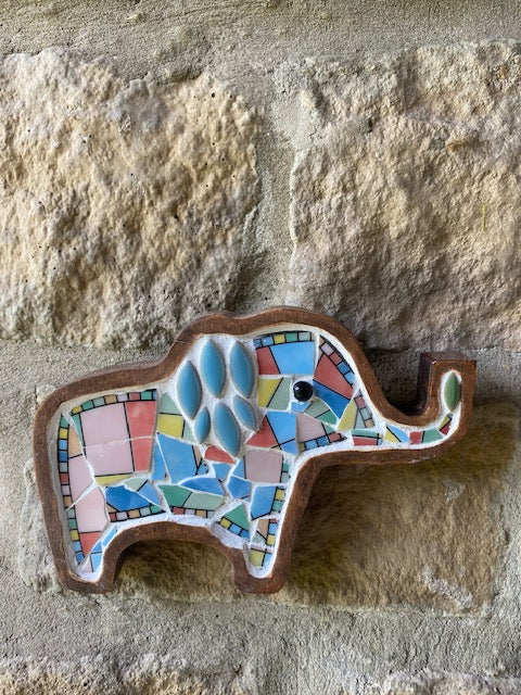 Mosaic Elephant - freestanding